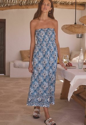Next REGULAR FIT - Jerseyklänning - blue white