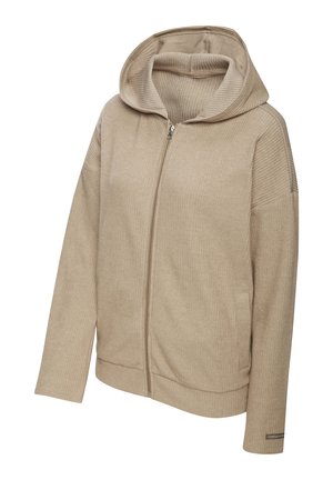Zip-up sweatshirt - sand