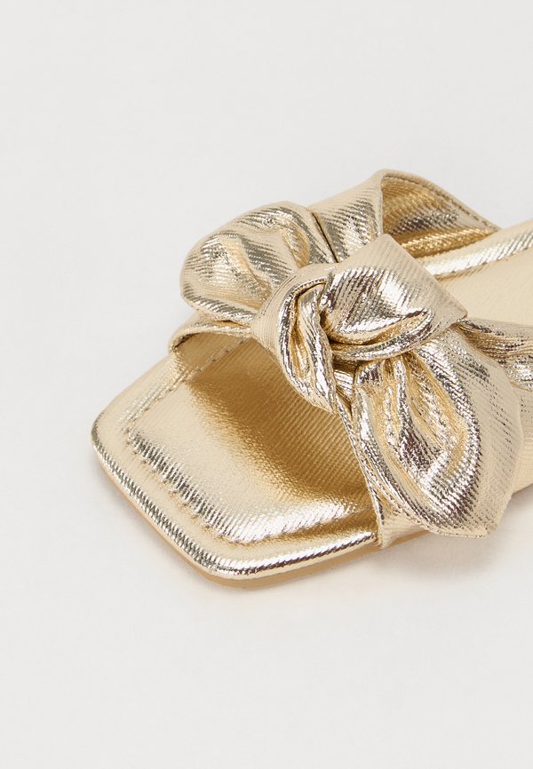 ONLMILLIE BOW - Mules - gold4
