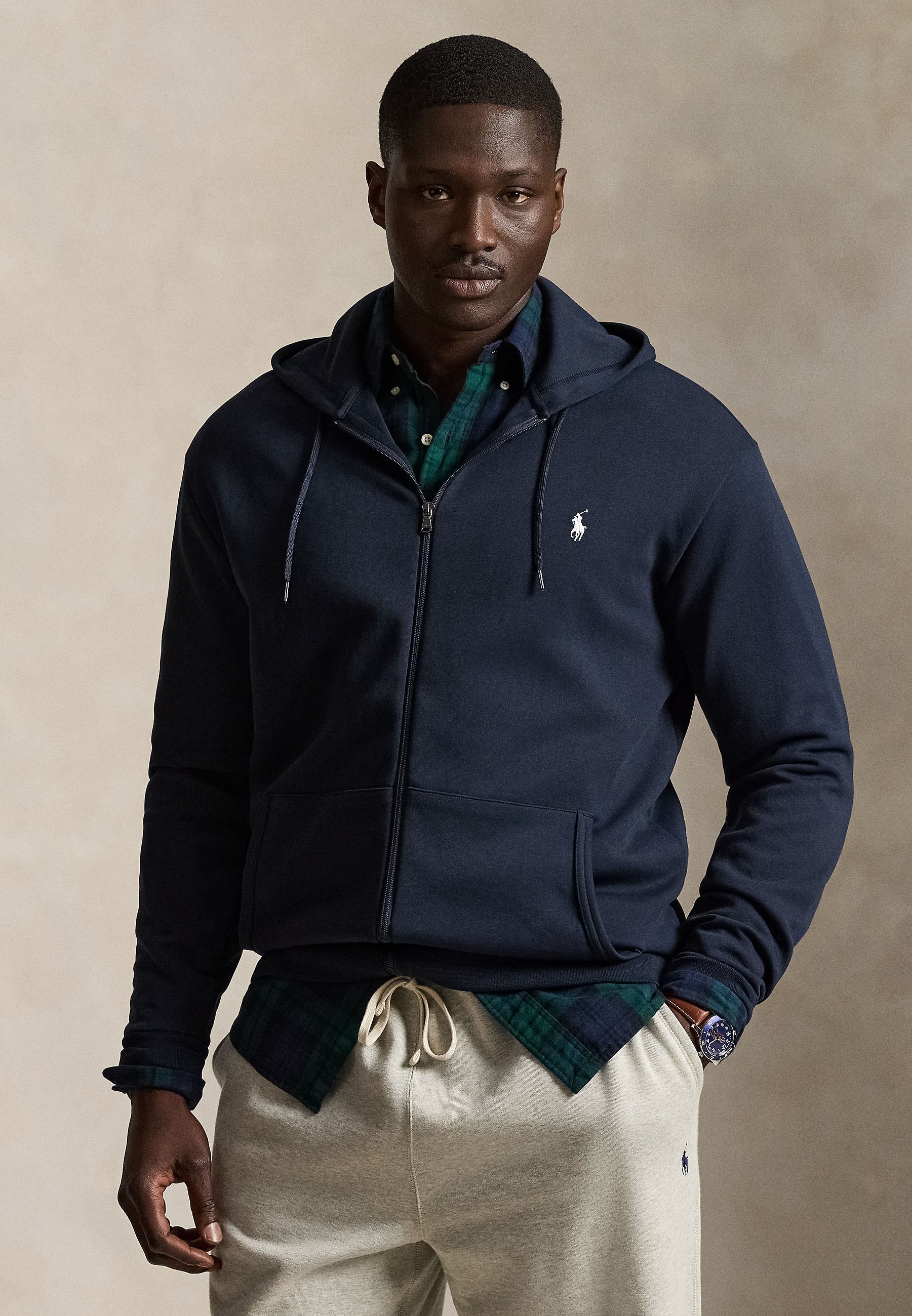 Polo Ralph Lauren Big & Tall DOUBLE KNIT FULL-ZIP HOODIE - Zip-up
