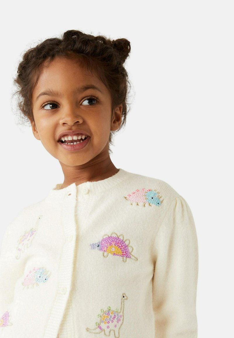 Marks & Spencer DINOSAUR SEQUIN Cardigan ivory/offwhite Zalando.de