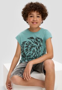 s.Oliver MIT GRAFIK - T-Shirt print - minze