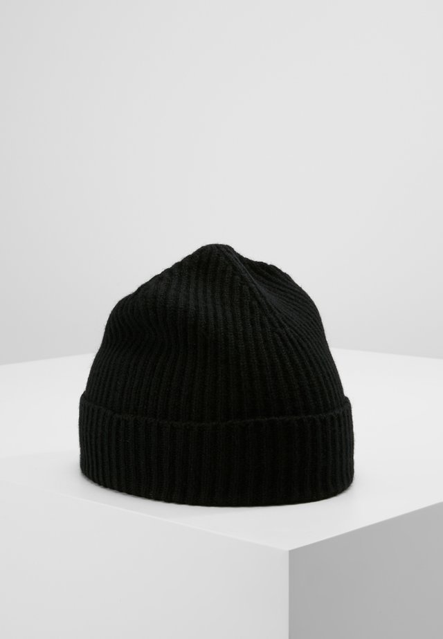 CASHMERE BEANIE - Huer - black