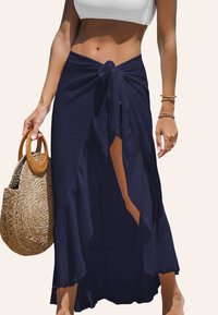 Cupshe SELF SIDE MIDI  - Accessorio da spiaggia - dark blue