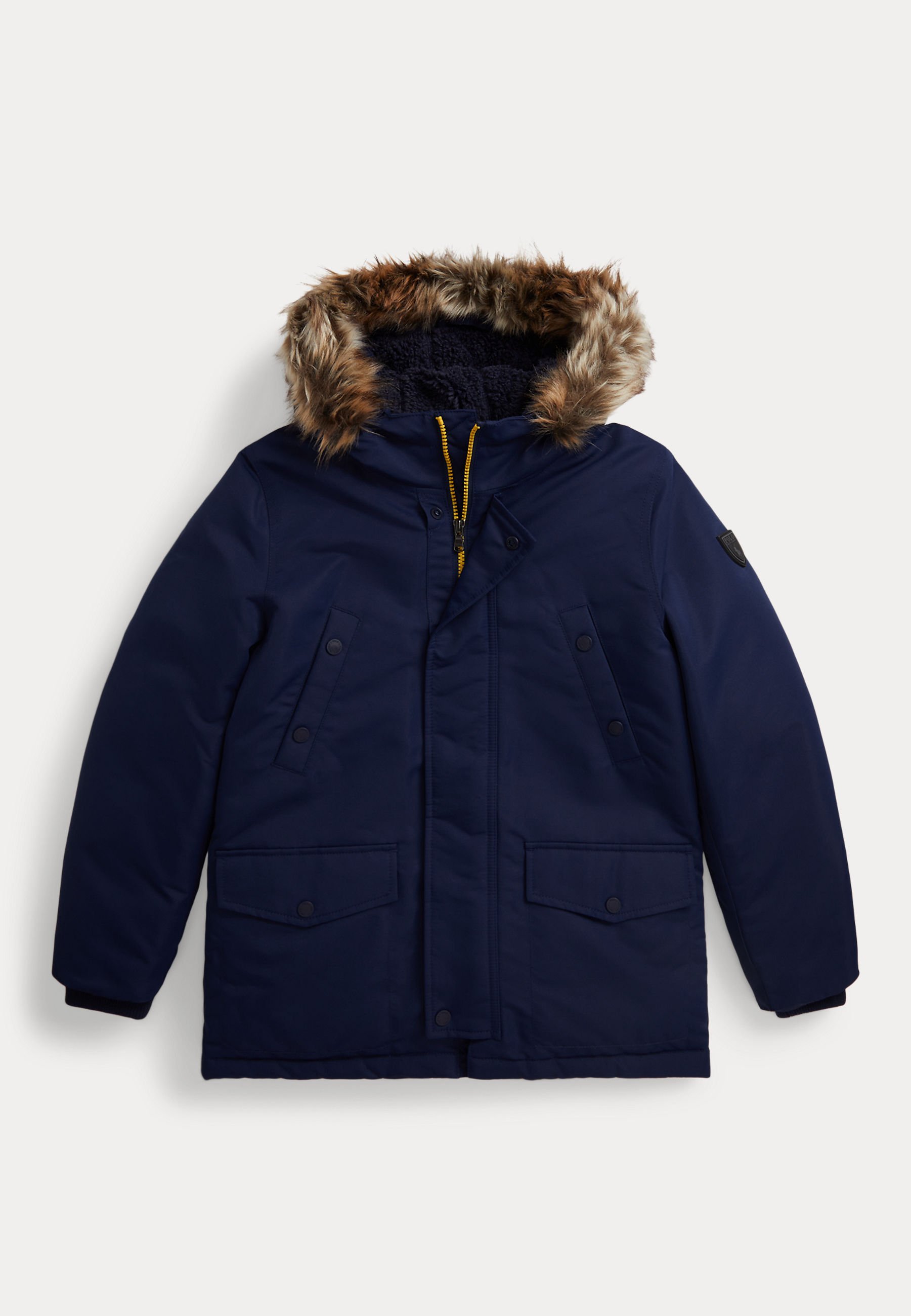 Polo Ralph Lauren FAUX-FUR-TRIM DOWN PARKA - Parka - newport navy