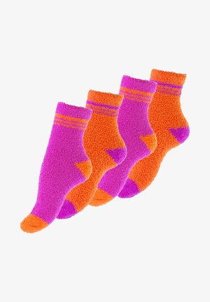 Yenita 4 PAAR - Socks - pink/orange
