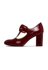 Pantofi clasici cu toc - bordo
