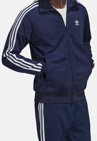 adidas Originals Tröja med dragkedja - dark blue
