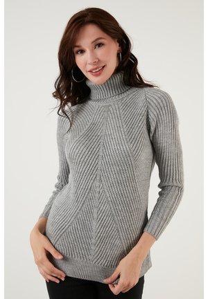 LELA REGULAR FIT - Strickpullover - grey