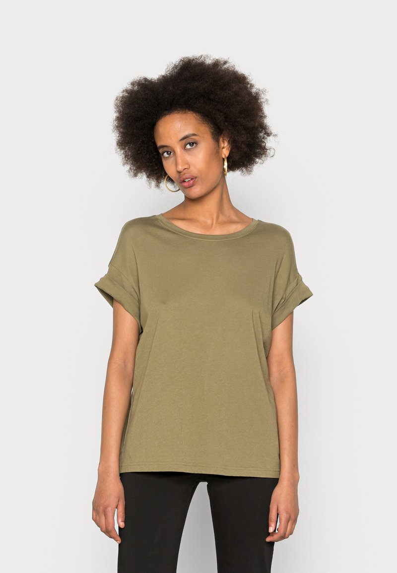 Marc O'Polo DENIM SHORTSLEEVE ROUNDNECK TURN-UP SLEEVE - T-shirt basic ...