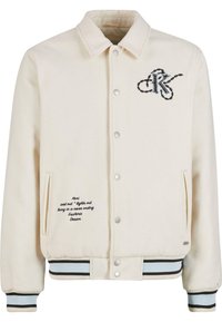 Bomberjakke - offwhite lightblue