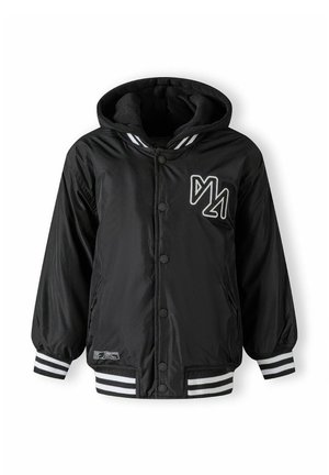 DETACHABLE HOOD AND FRONT POCKETS - Light jacket - black