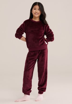 WE Fashion, SET - Pigiama - burgundy red
