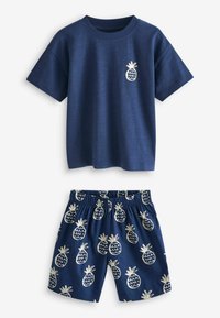Next 3 PACK SET REGULAR FIT - Set lenjerie de noapte - green blue pineapple palm tree