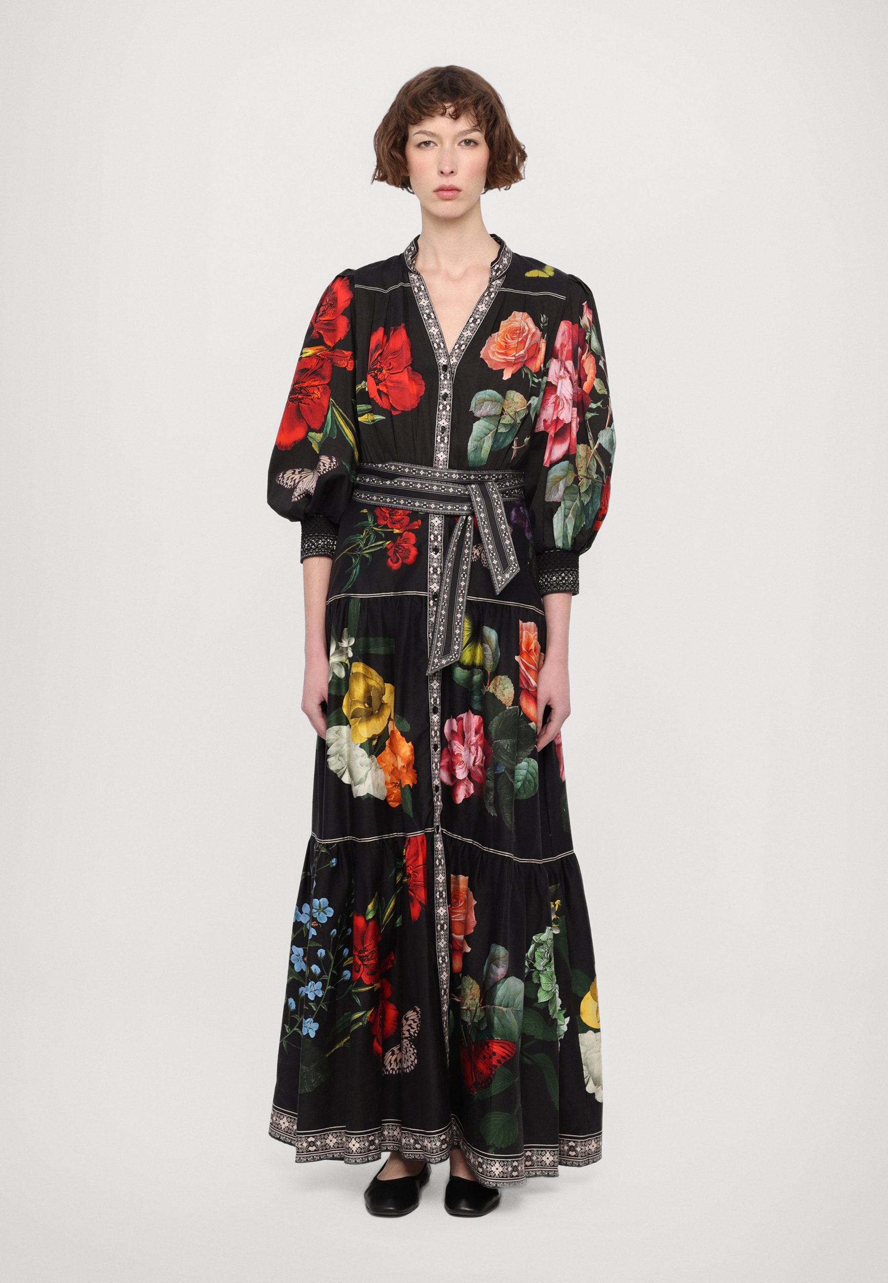 Alice + Olivia CORA VOLUMINOUS TIERED DRESS - Maxi dress - black - Zalando.co.uk Alice + Olivia CORA VOLUMINOUS TIERED DRESS - Maxi dress - black - Zalando.co.uk