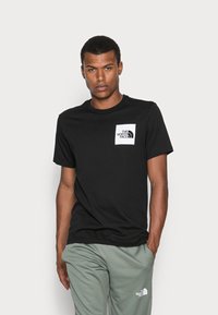 The North Face - FINE TEE - Printtipaita - black Pienoiskuva 1