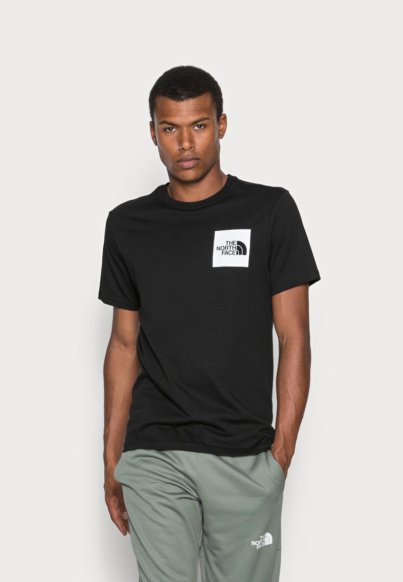 The North Face - FINE TEE - Printtipaita - black, Suurenna