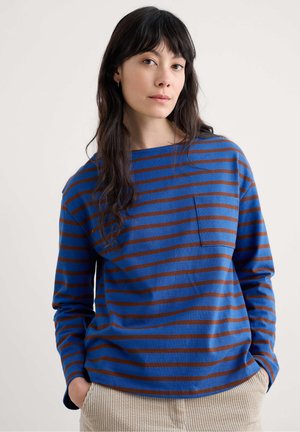BEACH BOAT - Pikkade varrukatega topp - blue - breton ink cocoa
