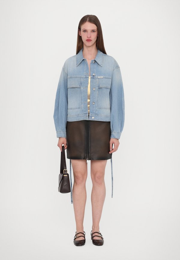 CIA SKIRT - Leather skirt3