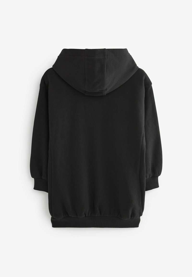 Next THROUGH HOODIE LONG LINE Felpa con zip black/nero