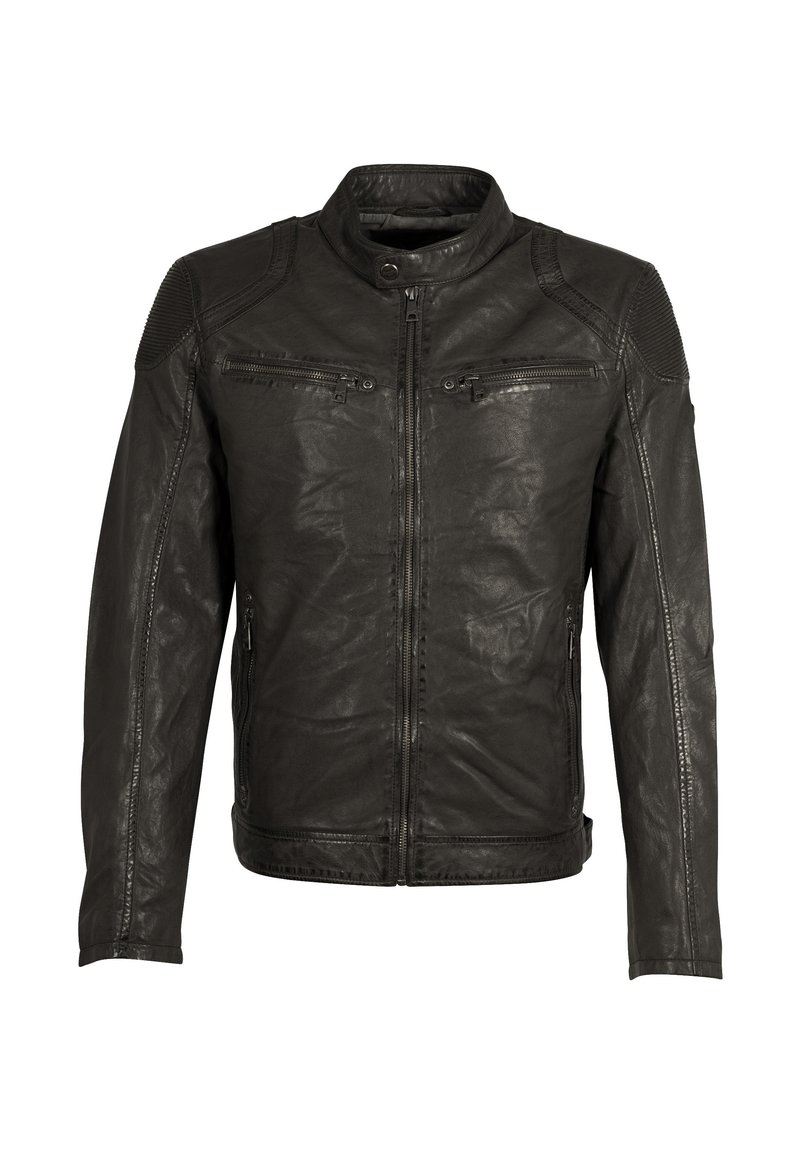 Giacca In Ecopelle JACK & JONES - Con Zip, Collo Coreano E Tasche Zip - Foto 3