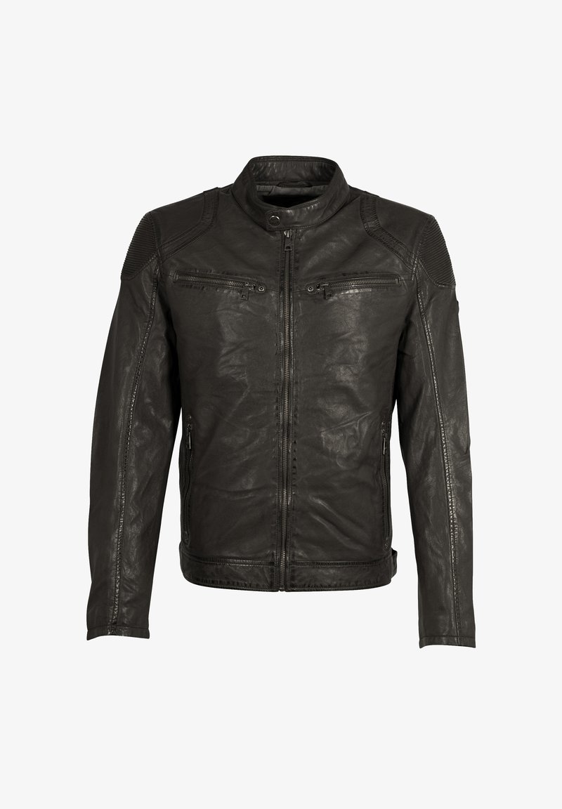 Giacca In Ecopelle JACK & JONES - Con Zip, Collo Coreano E Tasche Zip - Foto 3