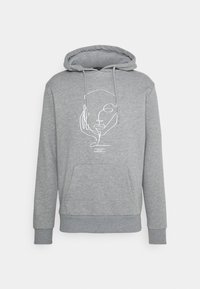 CLOSURE London SILHOUETTE HOODY - Sweatshirt com capuz - grey marl