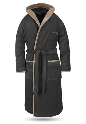 Normani UNISEX ROB - Bademantel - schwarz/beige