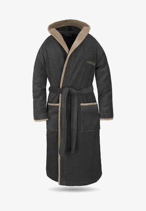 Normani UNISEX ROB - Bademantel - schwarz/beige