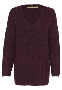 Culture Stickad tröja - mottled bordeaux