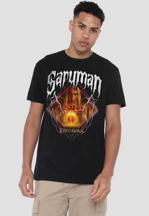 Cotton Soul, THE LORD OF THE RINGS SARUMAN BAND - Print T-shirt - black