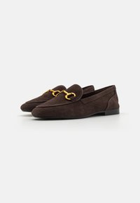 PARFOIS FLAT SHOES - Slip-ons - dark brown