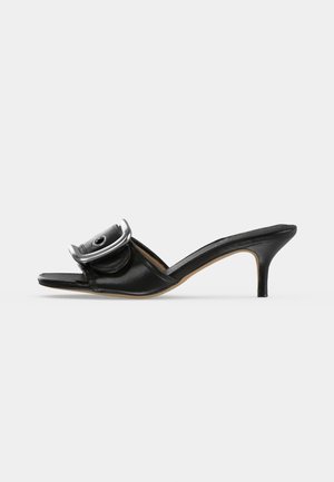 COACH, MARGOT OVERSIZED BUCKLE - Чехли с токчета - black