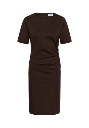 Saint Tropez, Robe fourreau - black coffee