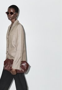 Massimo Dutti FLECKED WITH BUTTONS - Blejzr - beige