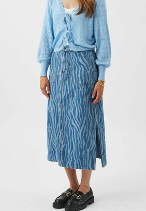 GUNA  - Falda vaquera - medium blue