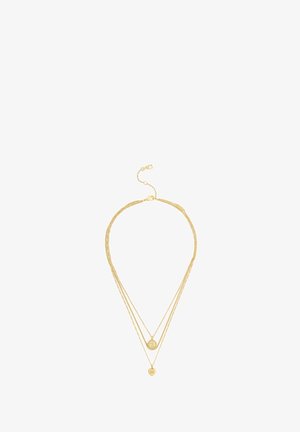 COACH, COACH HERITAGE COIN HEART CHARM LAYERED NECKLACE - Collier - gold-coloured