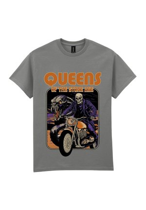 QUEENS OF THE STONE AGE RIDER  - Print T-shirt - grey