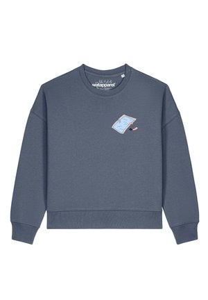 watapparel, SWIMMINGPOOL CHILLING - Sweatshirt - blue grey
