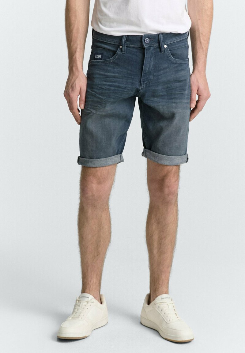 TOM TAILOR TTJOSH Regular - Traperice uskog kroja - dark stone blue grey denim
