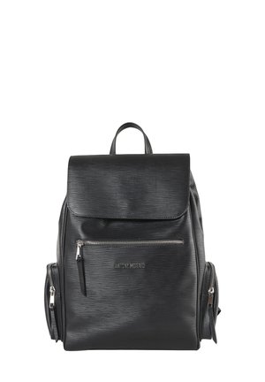 ZIP POCKETS LOGO RIVET SMART SLEEVE ON BACK - Rugzak - black