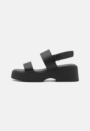 THILDA - Sandale cu platformă - black