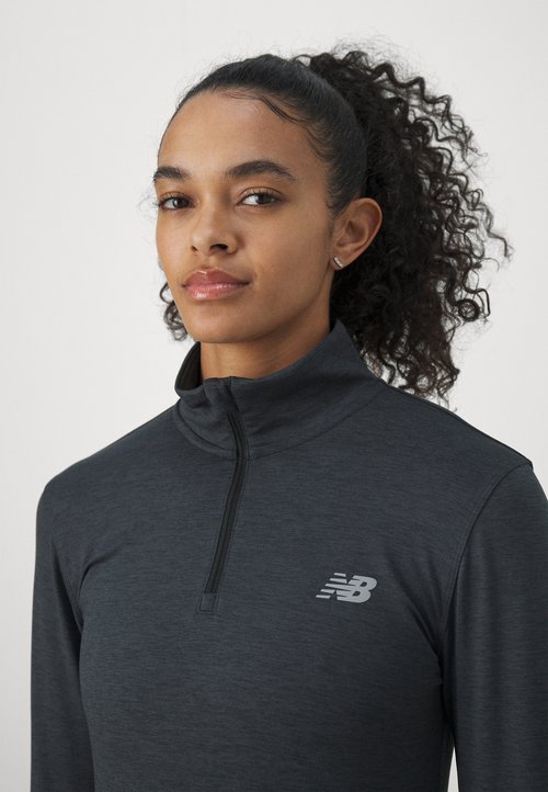 New Balance ESSENTIALS ZIP - Long-sleeved top - black bk — foto 4