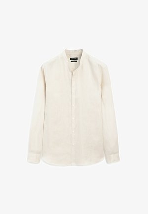 Massimo Dutti REGULAR FIT STAND-UP COLLAR - Shirt - sand