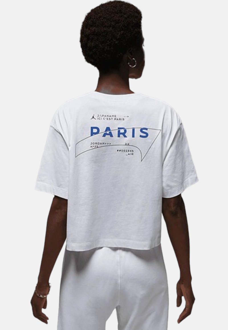 Nike Performance W JORDAN X PARIS ST GERMAIN BOXY GFX  - Klubové oblečení - weiss