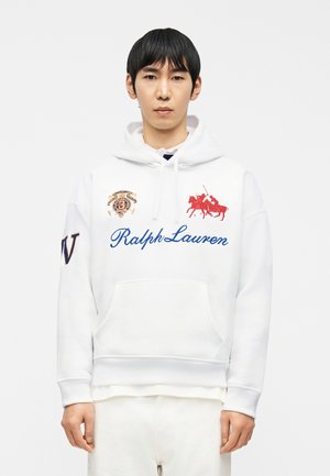 Φούτερ με κουκούλα - white