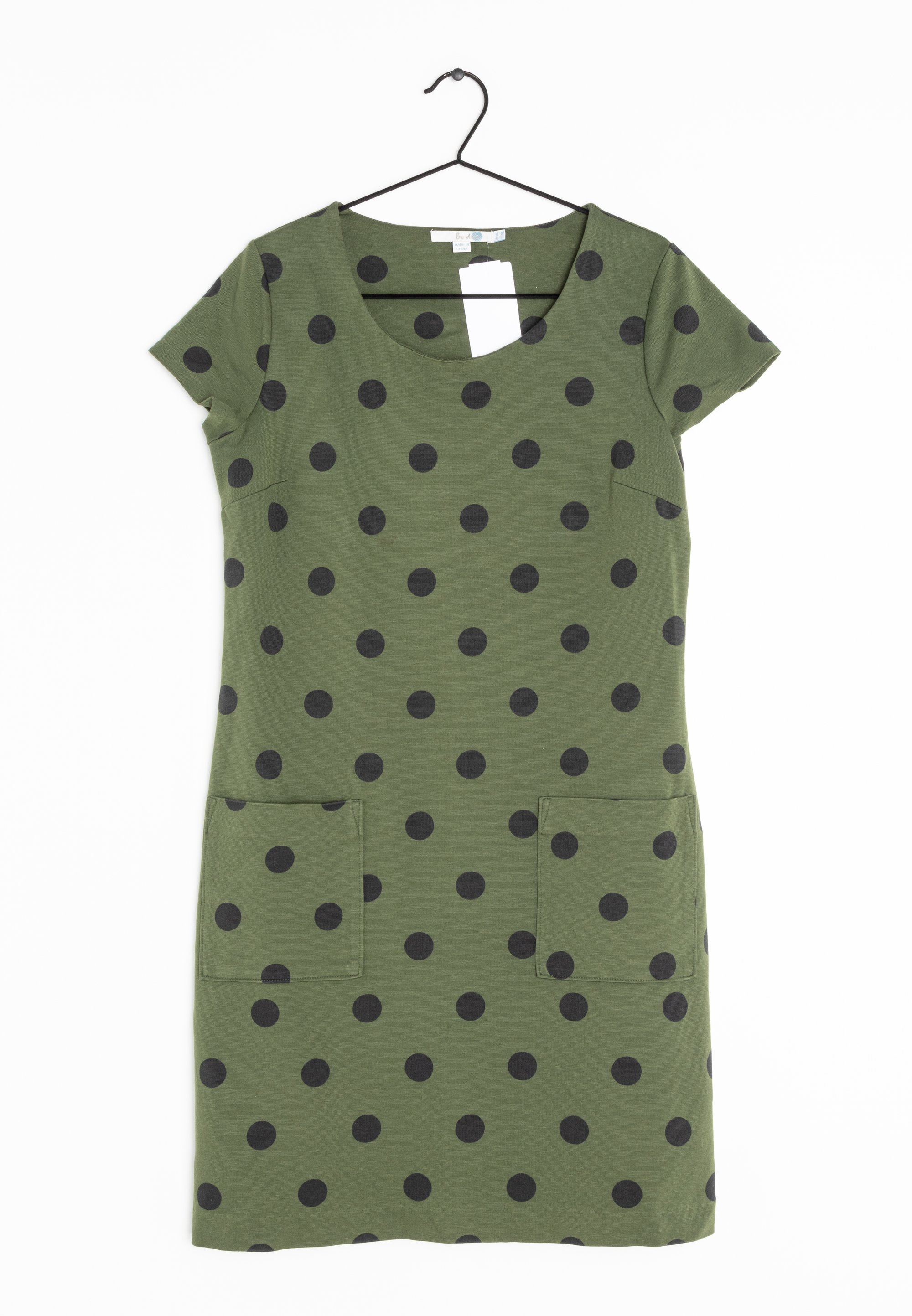 boden green polka dot dress Green Polka Dot Strappy Tailored Dress main image 1