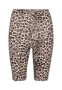 KASALLY - Shorts - feather gray leo print