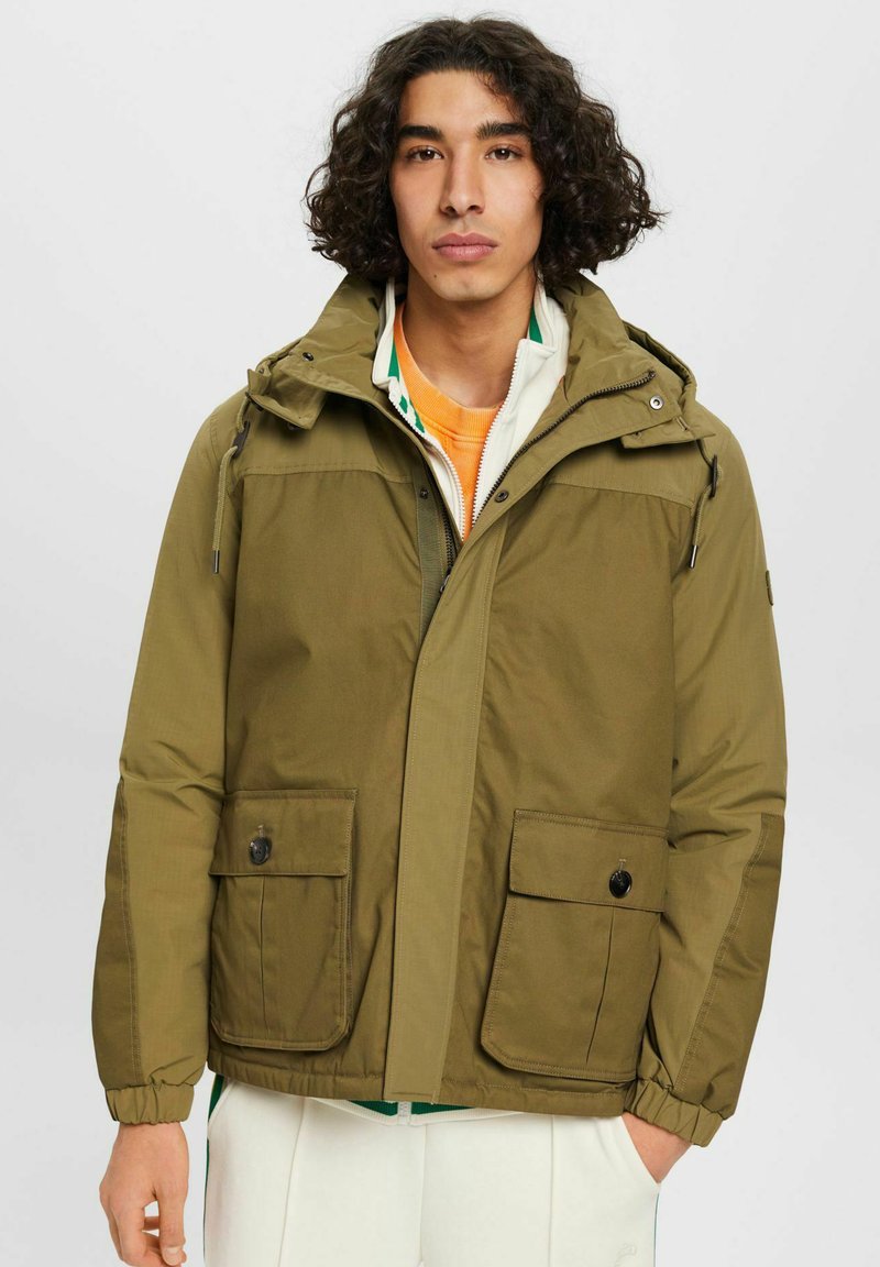 Esprit Winter jacket light khaki/mottled light green Zalando.co.uk