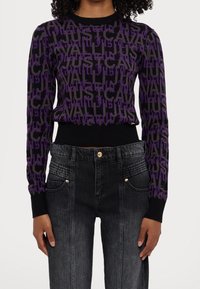 Just Cavalli Stickad tröja - purple